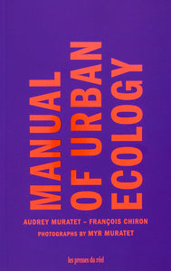 The purely typographic cover shows vibrant coral orange sans serif text sitting on top of a deep purple background.