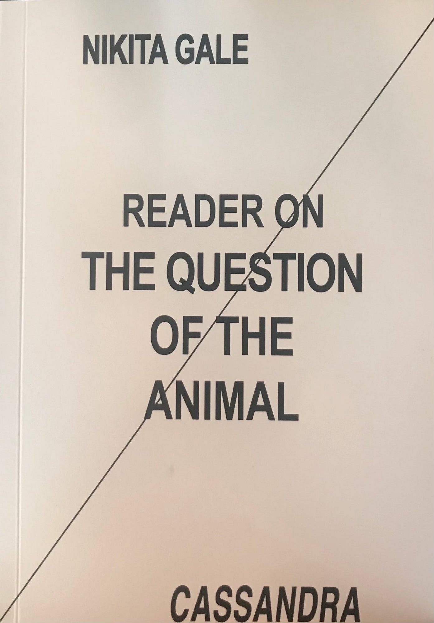 Reader on the Question of the Animal