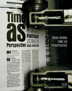 Letters printing from a machine with Rosa Barba Time As Perspective Hatje Cants