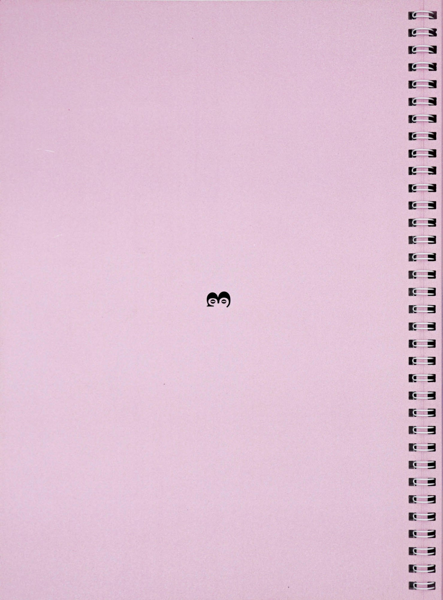 Backcover with sprial binding and pink backdrop