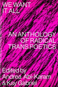 On a vivid black and pink background made up of abstract scribble, sits, in white sans serif type, the title and editors of this book.
