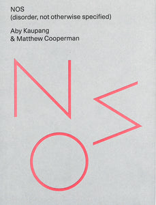 A stripped back cover, consisting of a light grey background with the title and authors in the top left corner, set in black sans serif type. The rest of the cover is taken up by the letters 'NOS' in cubic arrangement in a vibrant salmon colour.