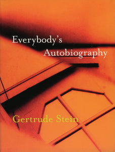 Everybody’s Autobiography by Gertrude Stein on orange backdrop