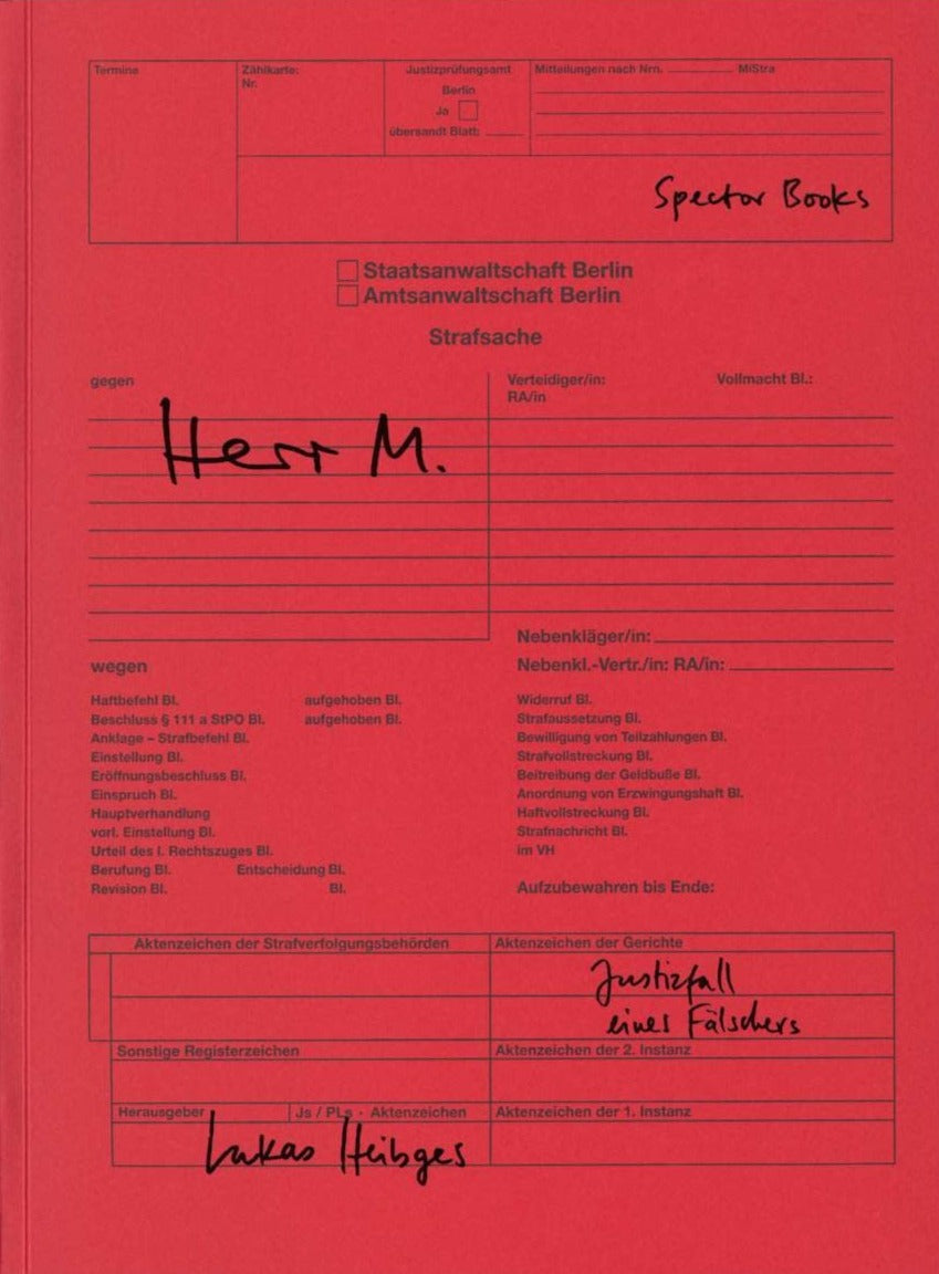 Herr M. Justiz eines Falschers